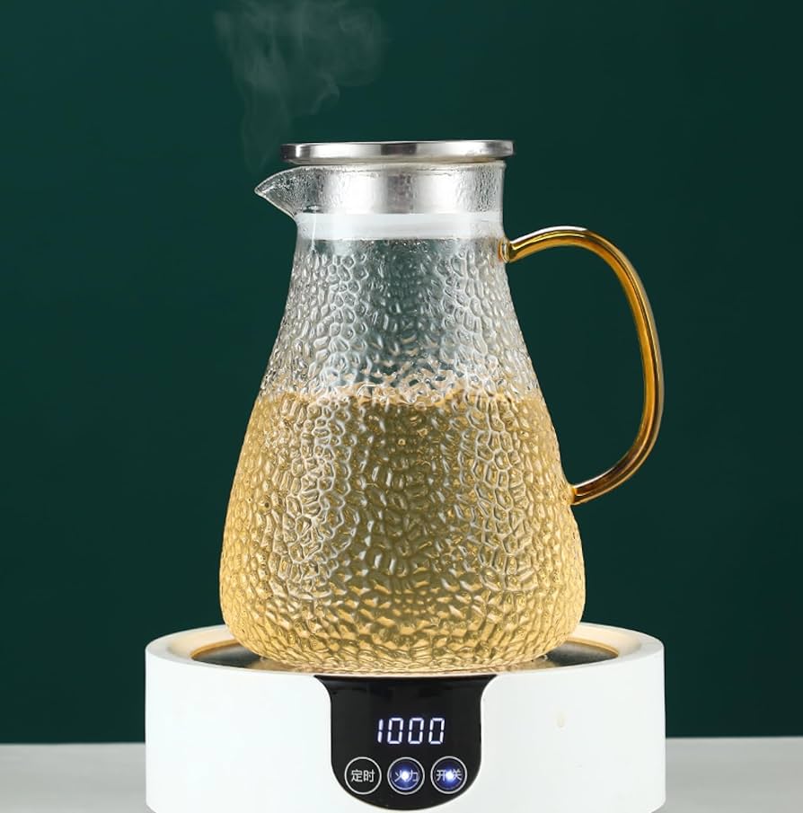 Amazon｜冷蔵庫 ポット 耐熱ガラス 麦茶ポット ウォーター